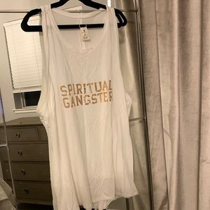 Spiritual Gangster White Tank, XL